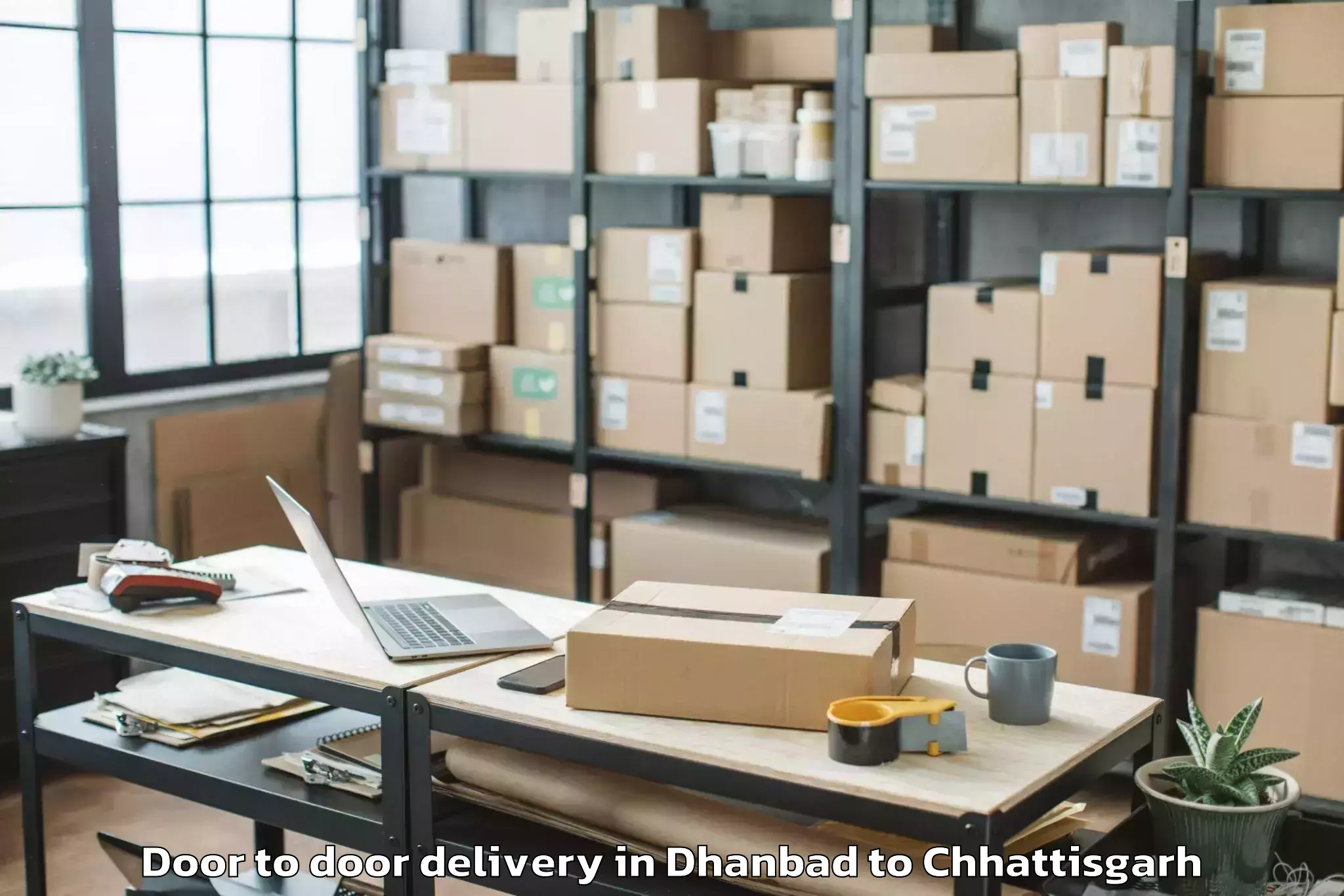 Book Dhanbad to Durg Door To Door Delivery Online